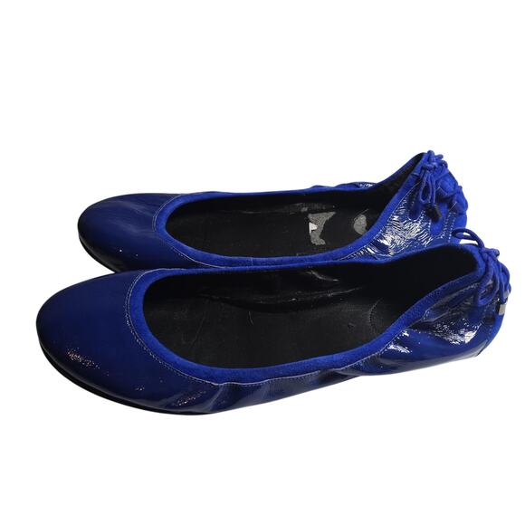 Cole Haan Blue Patent Leather Flats Slip On Shoes Womens 11 - Picture 2 of 5